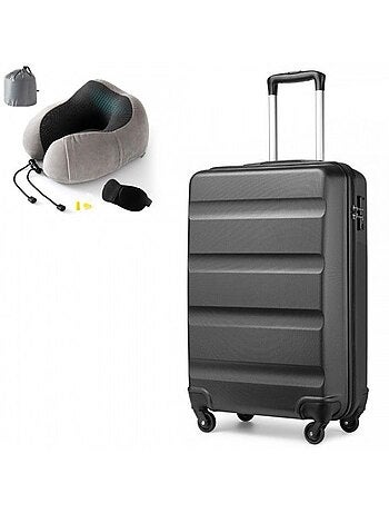 Set de valises - 55x38x20 cm abs 4 roulettes serrure tsa - kono