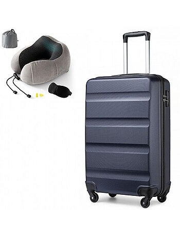 Set de valises - 55x38x20 cm abs 4 roulettes serrure tsa - kono