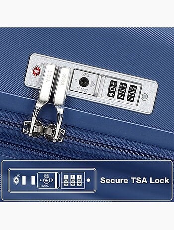 Set de valises - 65x43.5x25 cm abs serrure tsa - kono