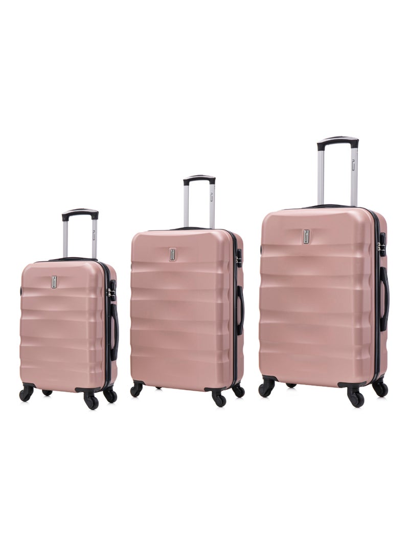 Set de Valises 3 Pièces | Cabine + Moyenne + Grande | CELIMS France Rose - Kiabi