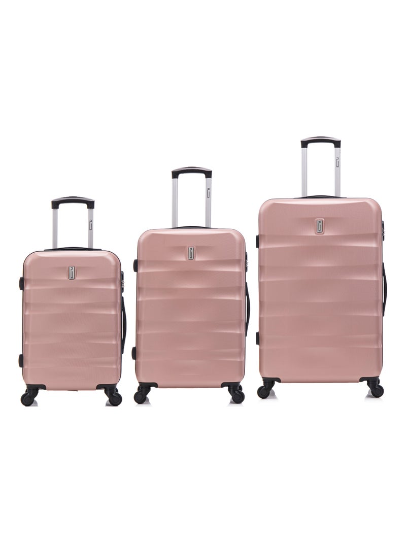 Set de Valises 3 Pièces | Cabine + Moyenne + Grande | CELIMS France Rose - Kiabi
