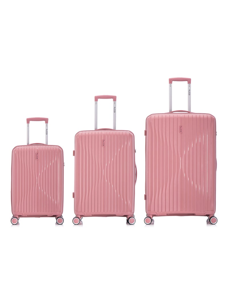 Set de Valises 3 Pièces | Cabine + Moyenne + Grande  en Polypropylène | Serrure TSA | CELIMS France Rose - Kiabi