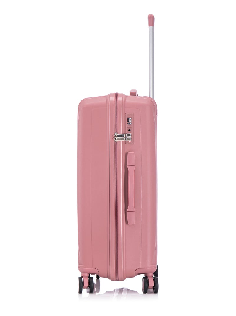 Set de Valises 3 Pièces | Cabine + Moyenne + Grande  en Polypropylène | Serrure TSA | CELIMS France Rose - Kiabi