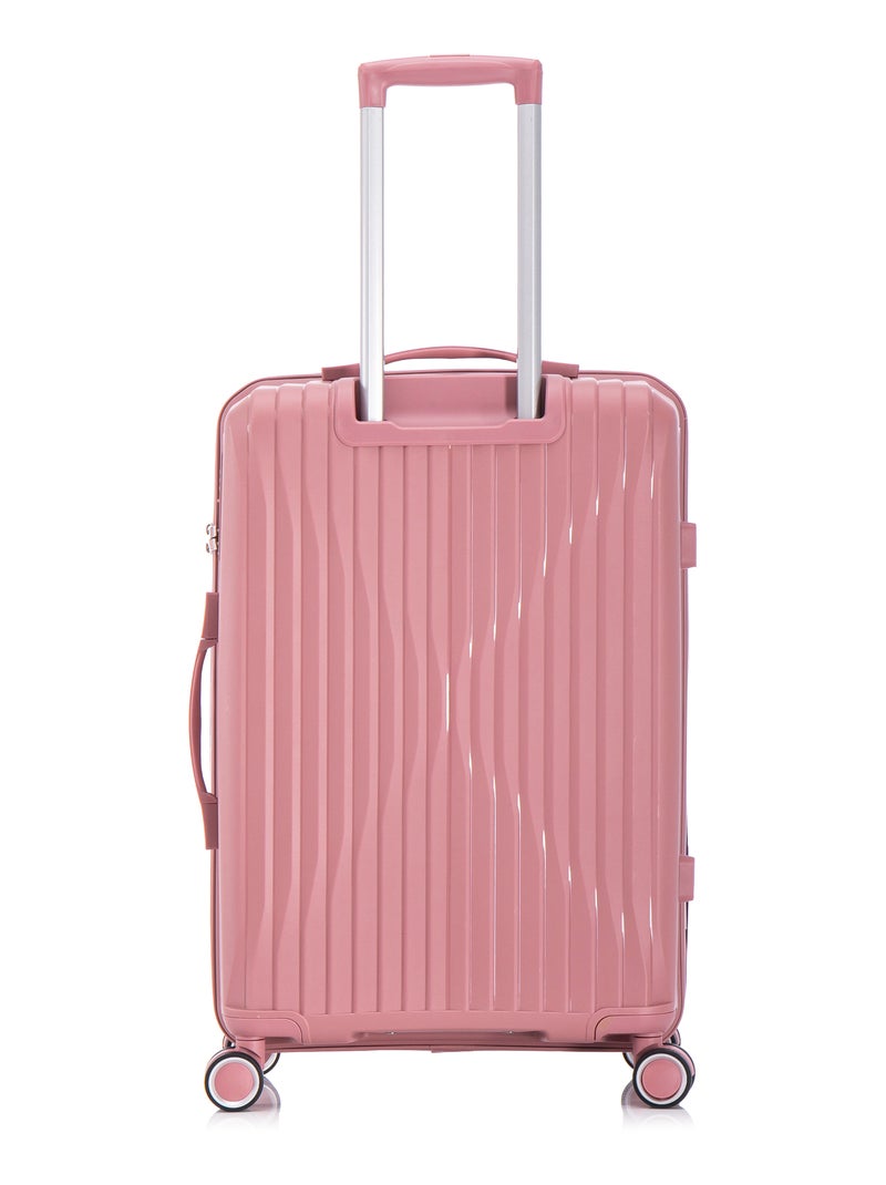 Set de Valises 3 Pièces | Cabine + Moyenne + Grande  en Polypropylène | Serrure TSA | CELIMS France Rose - Kiabi
