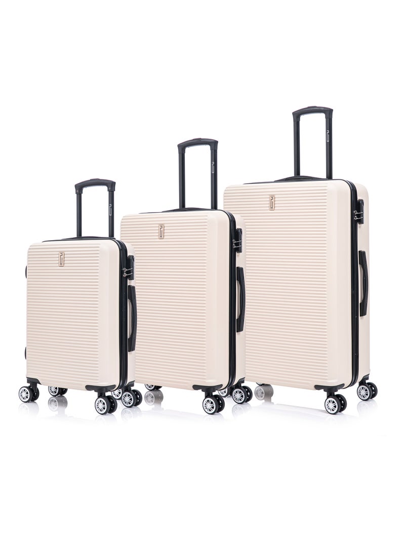 Set de Valises 3 Pièces | Cabine + Moyenne + Grande | Modèle Weekend | CELIMS France Beige - Kiabi