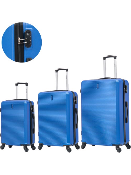 Set de Valises 3 Pièces | Cabine + Moyenne + Grande | Modèle Weekend | CELIMS France - Kiabi