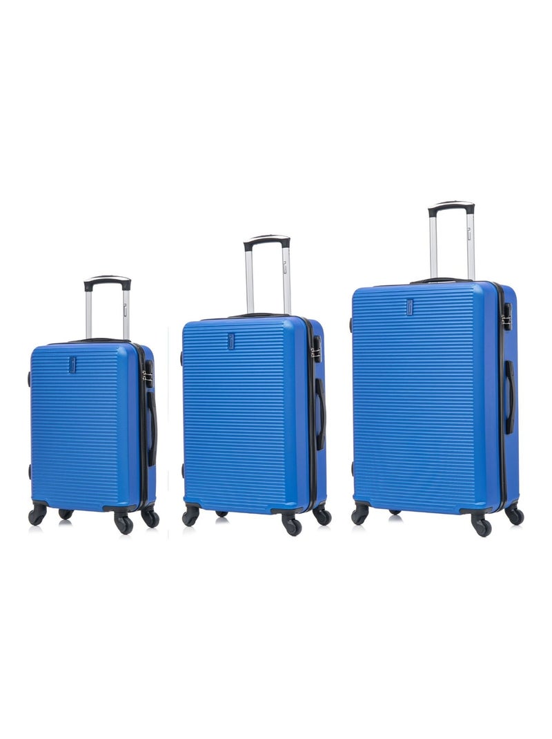Set de Valises 3 Pièces | Cabine + Moyenne + Grande | Modèle Weekend | CELIMS France Bleu - Kiabi