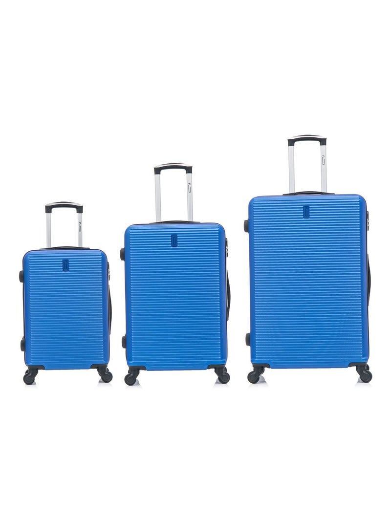 Set de Valises 3 Pièces | Cabine + Moyenne + Grande | Modèle Weekend | CELIMS France Bleu - Kiabi