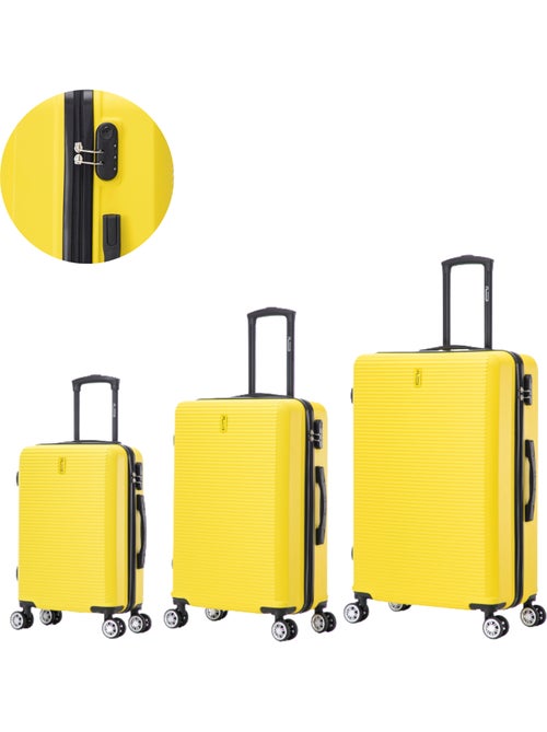 Set de Valises 3 Pièces | Cabine + Moyenne + Grande | Modèle Weekend | CELIMS France - Kiabi Set de Valises 3 Pièces | Cabine + Moyenne + Grande | Modèle Weekend | CELIMS France - Kiabi