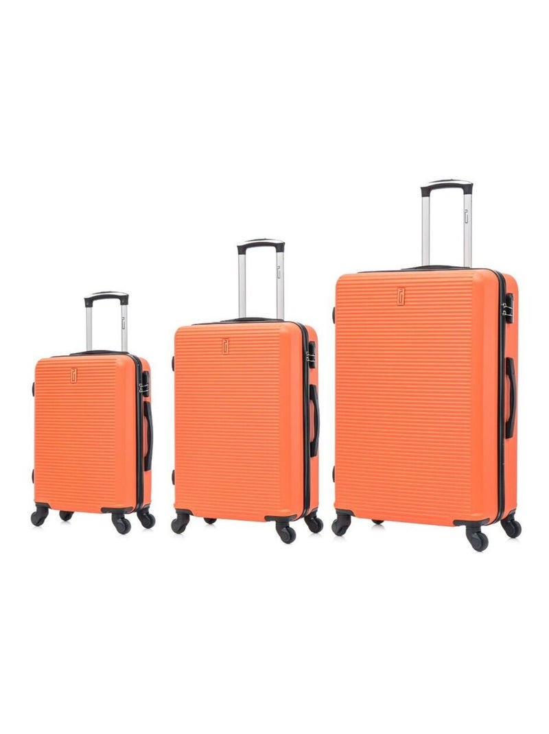 Set de Valises 3 Pièces | Cabine + Moyenne + Grande | Modèle Weekend | CELIMS France Orange - Kiabi
