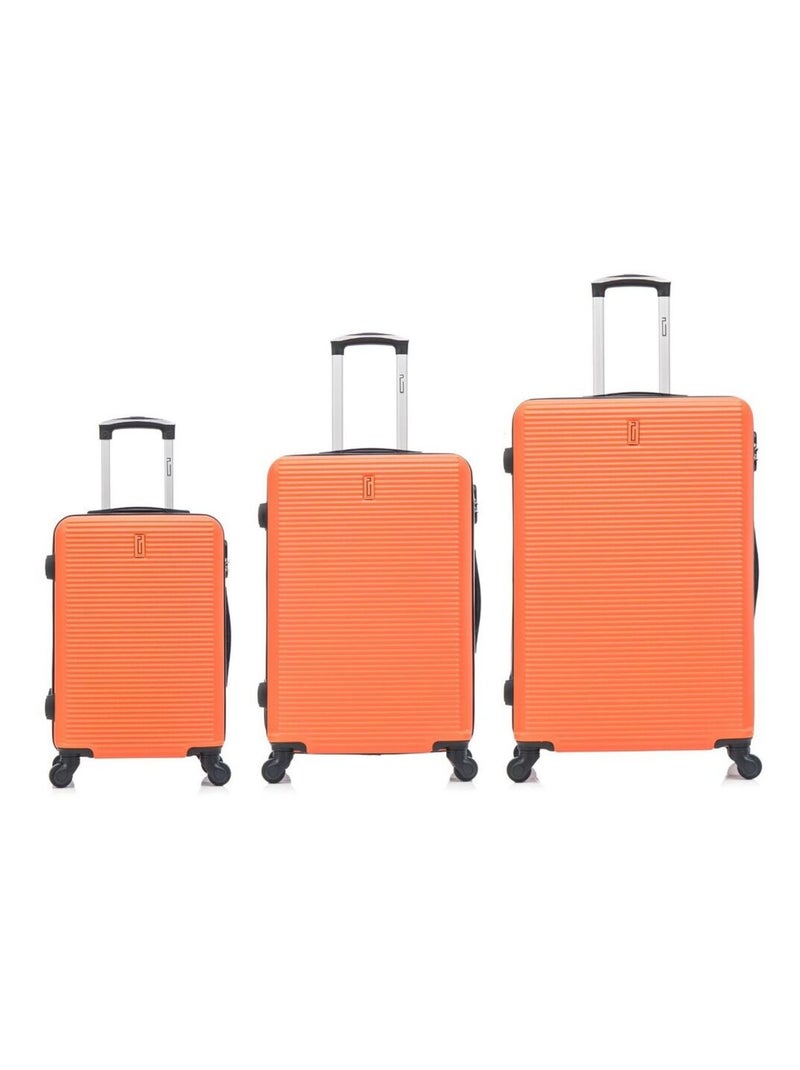Set de Valises 3 Pièces | Cabine + Moyenne + Grande | Modèle Weekend | CELIMS France Orange - Kiabi