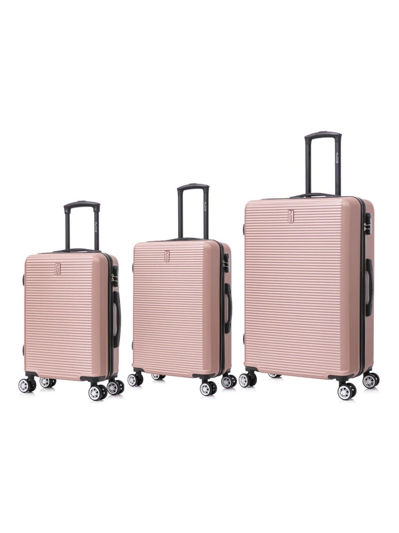 Set de Valises 3 Pièces | Cabine + Moyenne + Grande | Modèle Weekend | CELIMS France Rose - Kiabi