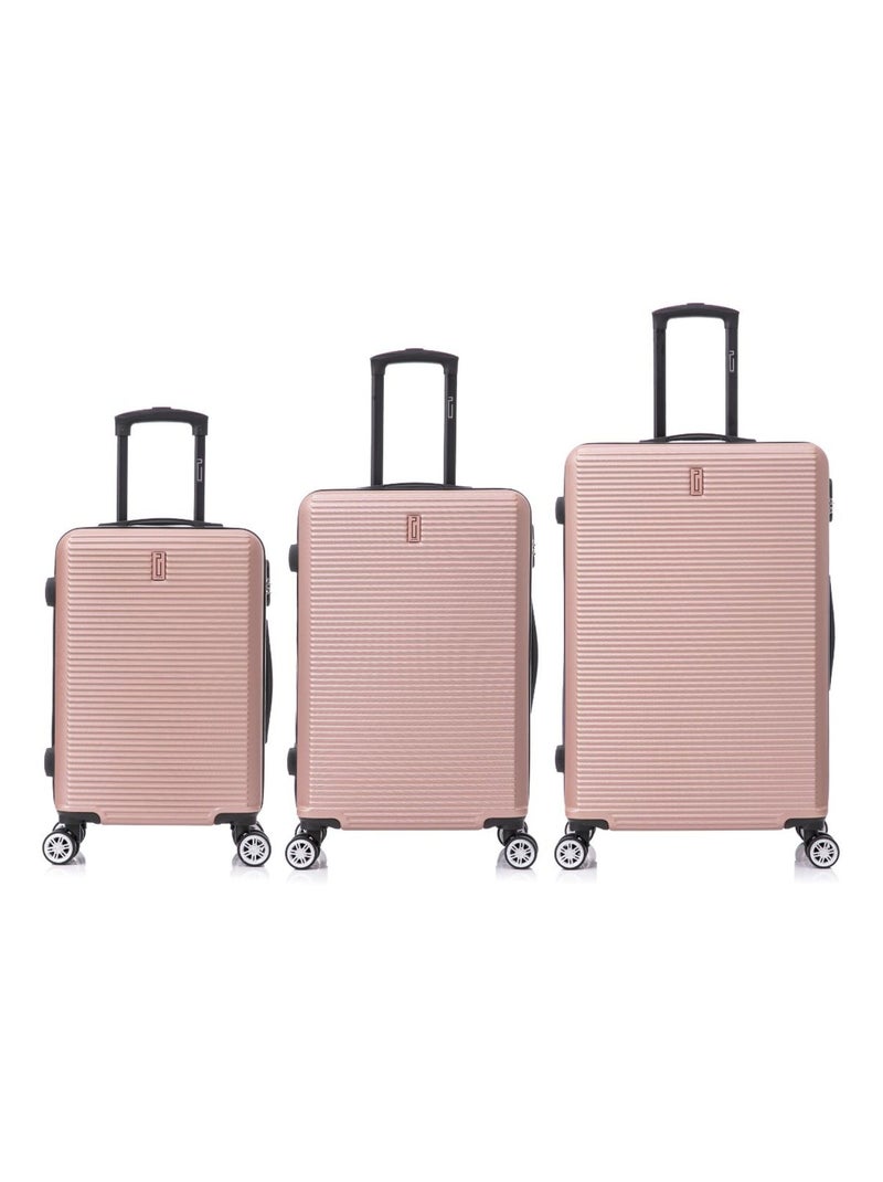Set de Valises 3 Pièces | Cabine + Moyenne + Grande | Modèle Weekend | CELIMS France Rose - Kiabi