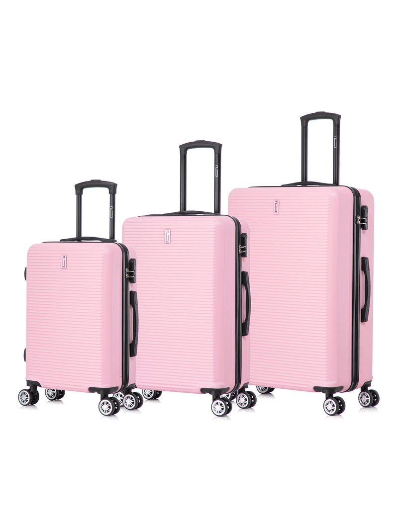 Set de Valises 3 Pièces | Cabine + Moyenne + Grande | Modèle Weekend | CELIMS France Rose pâle - Kiabi