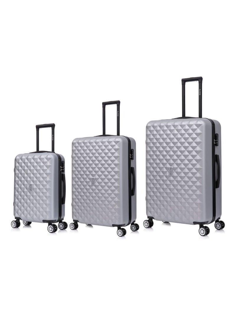 Set de Valises 3 Pièces | Cabine + Moyenne + Grande | Serrure Intégrée | CELIMS France Gris - Kiabi