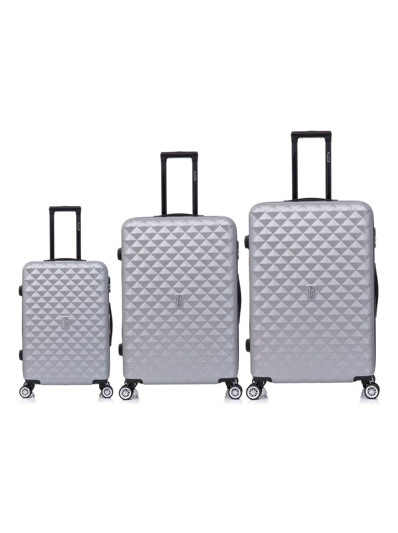 Set de Valises 3 Pièces | Cabine + Moyenne + Grande | Serrure Intégrée | CELIMS France Gris - Kiabi