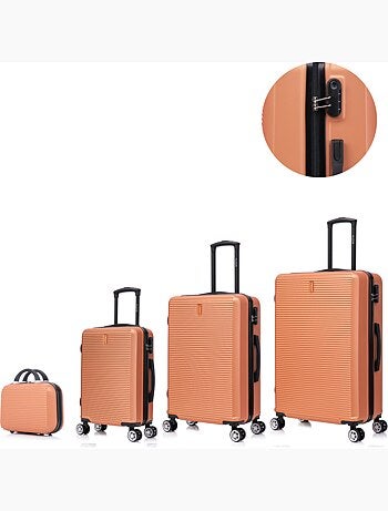 Set de Valises 4 Pièces | Cabine + Moyenne + Grande + Vanity | Modèle Weekend | CELIMS France