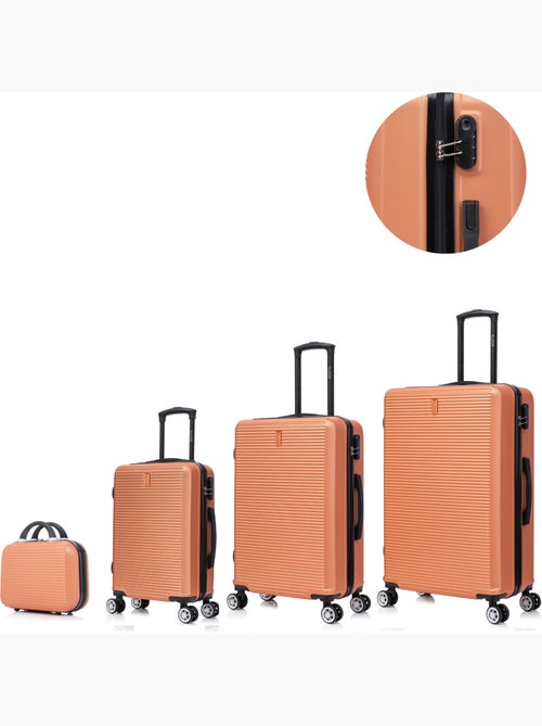 Set de Valises 4 Pièces | Cabine + Moyenne + Grande + Vanity | Modèle Weekend | CELIMS France - Kiabi Set de Valises 4 Pièces | Cabine + Moyenne + Grande + Vanity | Modèle Weekend | CELIMS France - Kiabi