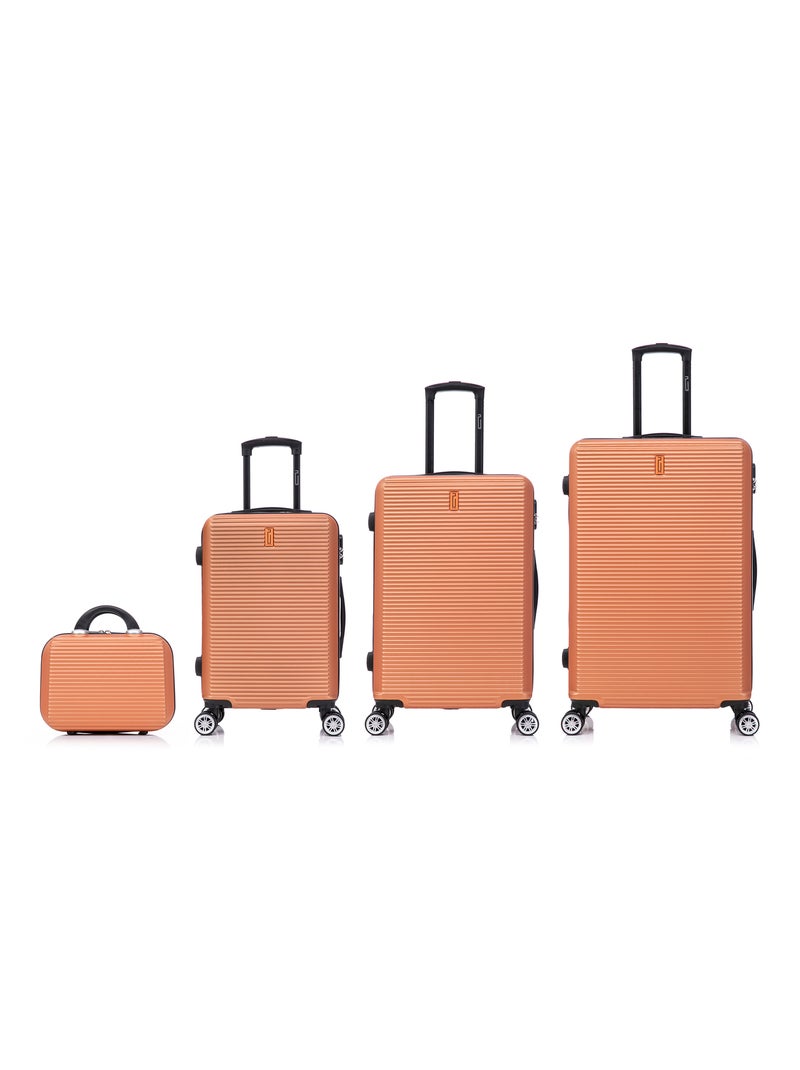 Set de Valises 4 Pièces | Cabine + Moyenne + Grande +  Vanity | Modèle Weekend | CELIMS France Corail - Kiabi