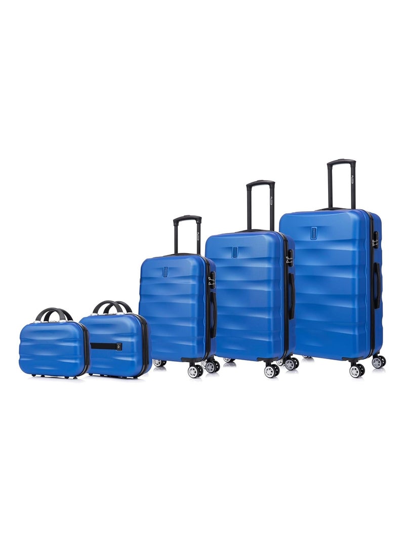 Set de Valises 5 Pièces | Cabine + Moyenne + Grande + 2 Vanity | CELIMS France Bleu - Kiabi