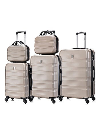 Set de Valises 5 Pièces | Cabine + Moyenne + Grande + 2 Vanity | CELIMS France