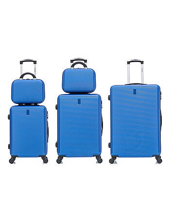 Set de Valises 5 Pièces | Cabine + Moyenne + Grande + 2 Vanity | Modèle Weekend | CELIMS France