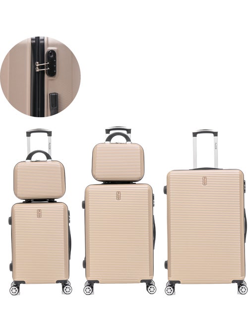 Set de Valises 5 Pièces | Cabine + Moyenne + Grande + 2 Vanity | Modèle Weekend | CELIMS France - Kiabi