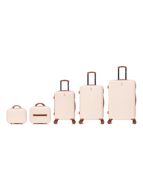 Set de Valises 5 Pièces | Cabine + Moyenne + Grande + 2 Vanity | Modèle Weekend | CELIMS France - Kiabi