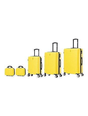 Set de Valises 5 Pièces | Cabine + Moyenne + Grande + 2 Vanity | Modèle Weekend | CELIMS France
