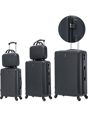 Set de Valises 5 Pièces | Cabine + Moyenne + Grande + 2 Vanity | Modèle Weekend | CELIMS France