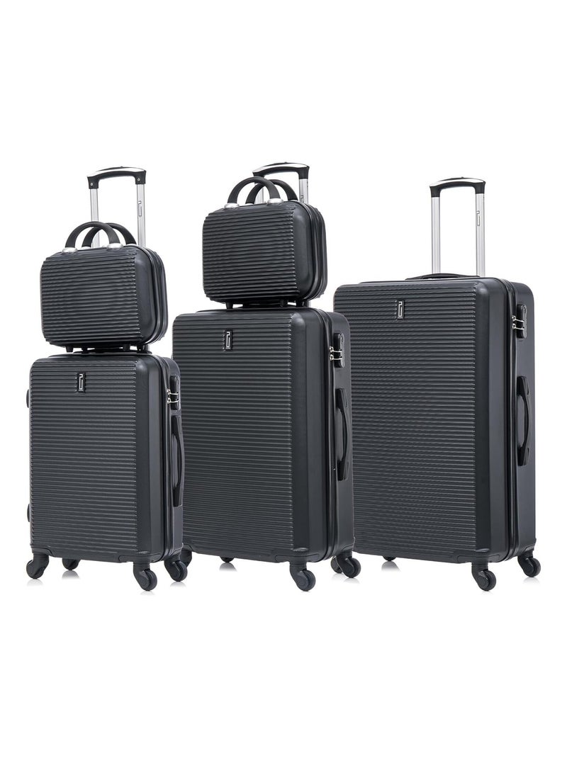 Set de Valises 5 Pièces | Cabine + Moyenne + Grande + 2 Vanity | Modèle Weekend | CELIMS France Noir - Kiabi