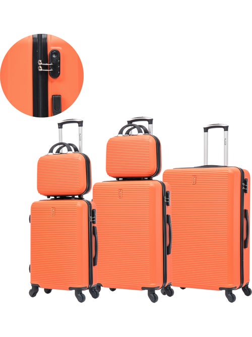 Set de Valises 5 Pièces | Cabine + Moyenne + Grande + 2 Vanity | Modèle Weekend | CELIMS France - Kiabi Set de Valises 5 Pièces | Cabine + Moyenne + Grande + 2 Vanity | Modèle Weekend | CELIMS France - Kiabi