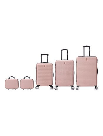 Set de Valises 5 Pièces | Cabine + Moyenne + Grande + 2 Vanity | Modèle Weekend | CELIMS France
