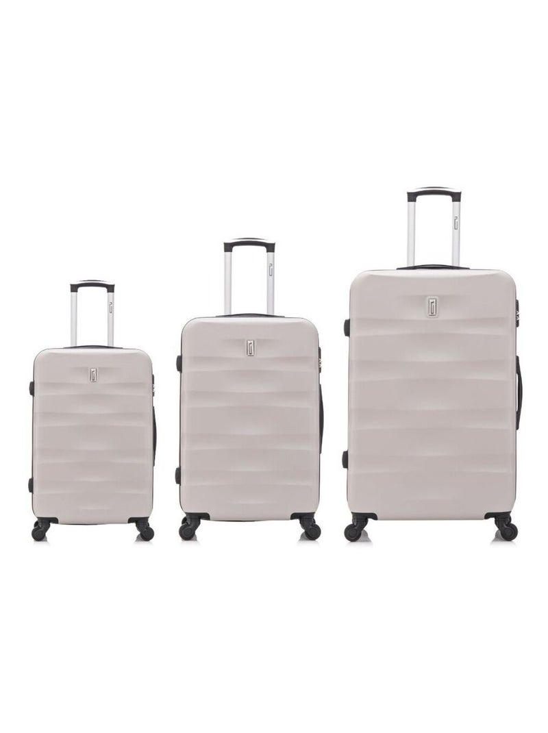 Set de Valises 5 Pièces | Cabine + Moyenne + Grande + 2 Vanity | Serrure Intégrée | CELIMS France Gris - Kiabi