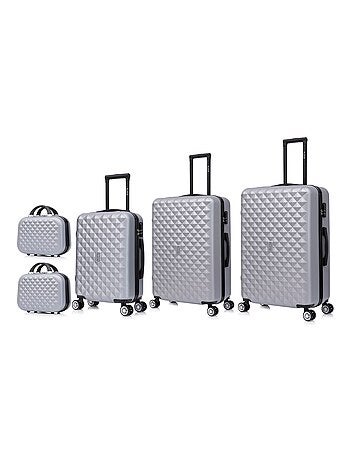 Set de Valises 5 Pièces | Cabine + Moyenne + Grande + 2 Vanity | Serrure Intégrée | CELIMS France