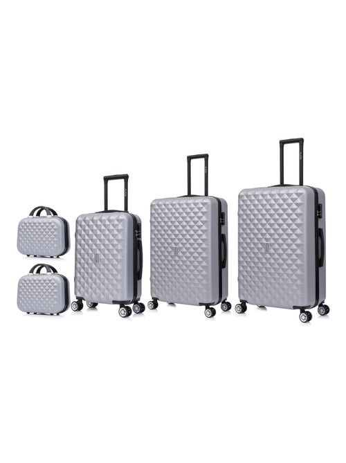 Set de Valises 5 Pièces | Cabine + Moyenne + Grande + 2 Vanity | Serrure Intégrée | CELIMS France - Kiabi
