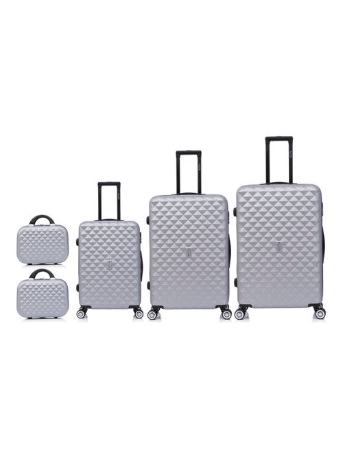 Set de Valises 5 Pièces | Cabine + Moyenne + Grande + 2 Vanity | Serrure Intégrée | CELIMS France - Kiabi