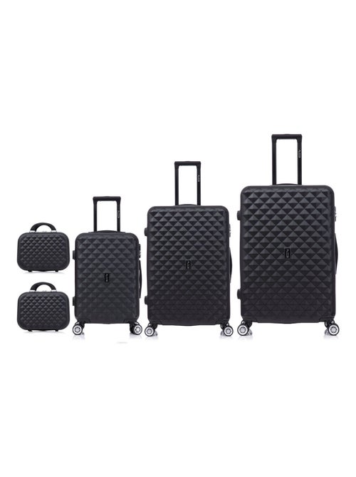 Set de Valises 5 Pièces | Cabine + Moyenne + Grande + 2 Vanity | Serrure Intégrée | CELIMS France - Kiabi