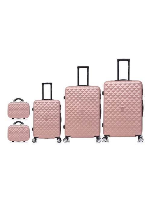 Set de Valises 5 Pièces | Cabine + Moyenne + Grande + 2 Vanity | Serrure Intégrée | CELIMS France - Kiabi