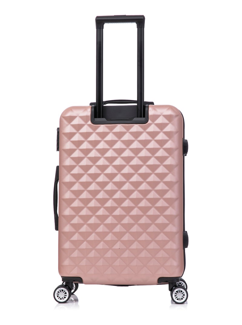 Set de Valises 5 Pièces | Cabine + Moyenne + Grande + 2 Vanity | Serrure Intégrée | CELIMS France Rose - Kiabi