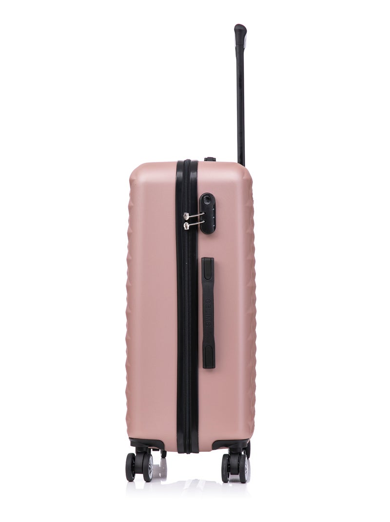 Set de Valises 5 Pièces | Cabine + Moyenne + Grande + 2 Vanity | Serrure Intégrée | CELIMS France Rose - Kiabi