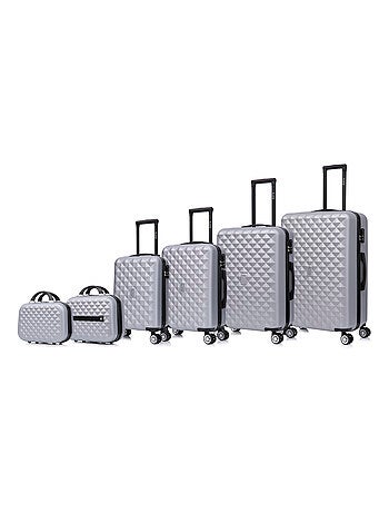 Set de Valises 6 Pièces | Bagage à Main + Cabine + Moyenne + Grande + 2 Vanity | CELIMS France