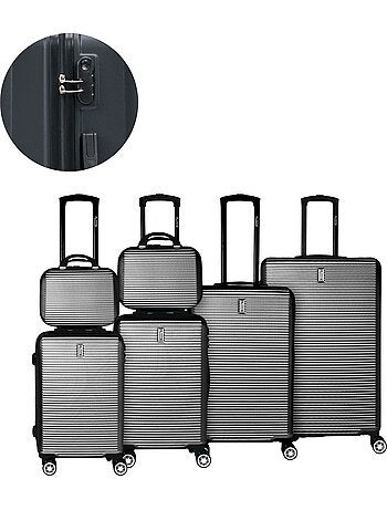 Set de Valises 6 Pièces | Bagage à Main + Cabine + Moyenne + Grande + 2 Vanity | CELIMS France