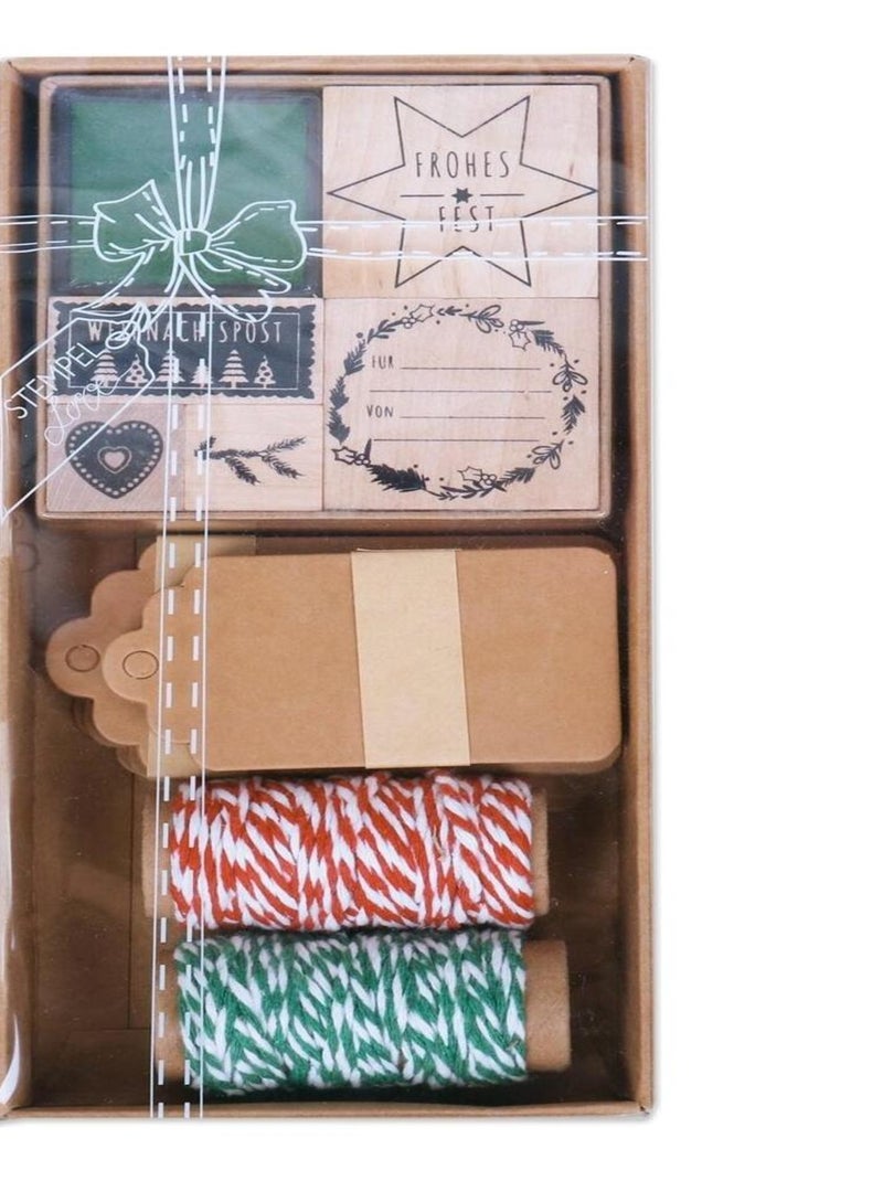 Set d'étiquettes cadeau Noël N/A - Kiabi