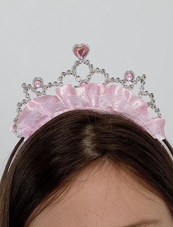 Princesse Tiara Crown, Diadème Couronne Princesse, Pour la Fête  D'anniversaire des Petites Filles et le Jeu D'imitation D'Halloween (Rose  Rouge) : : Jeux et Jouets