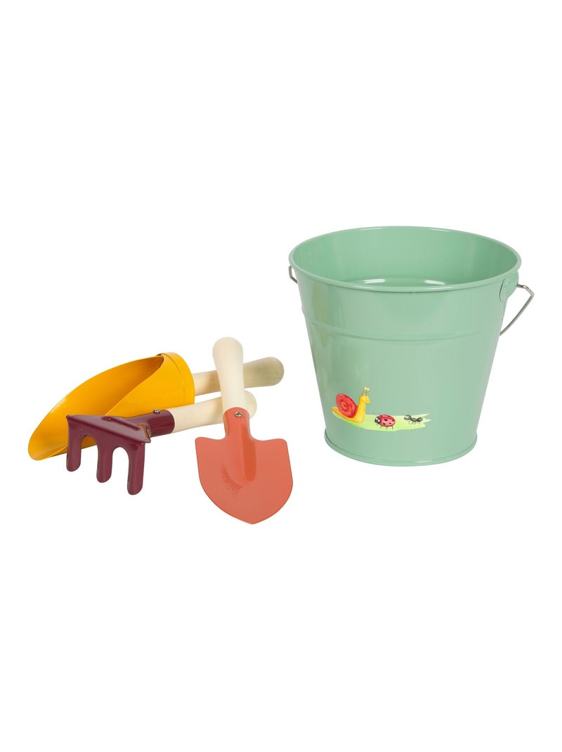 Set d'outils avec seau Tiny Garden Vert - Kiabi