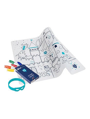 Set en silicone à colorier - Château