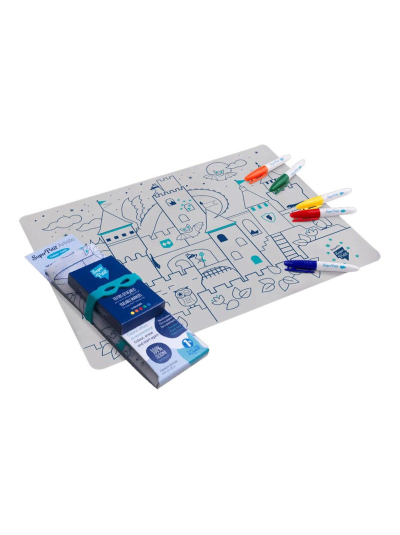 Set en silicone à colorier - Château Multicolore - Kiabi
