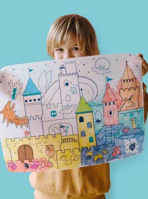 Set en silicone à colorier - Château - Kiabi