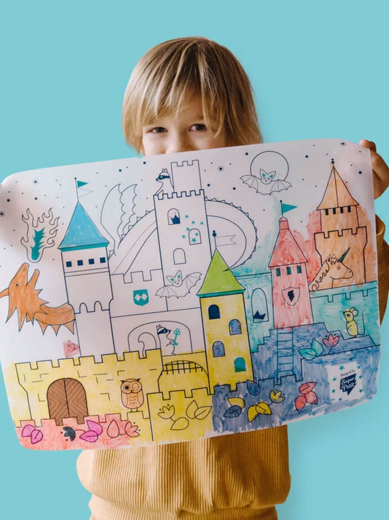 Set en silicone à colorier - Château Multicolore - Kiabi
